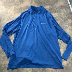 AKHG Tun-Dri Performance 1/4 Zip Pullover 3XL Blue Duluth Alaskan Hardgear